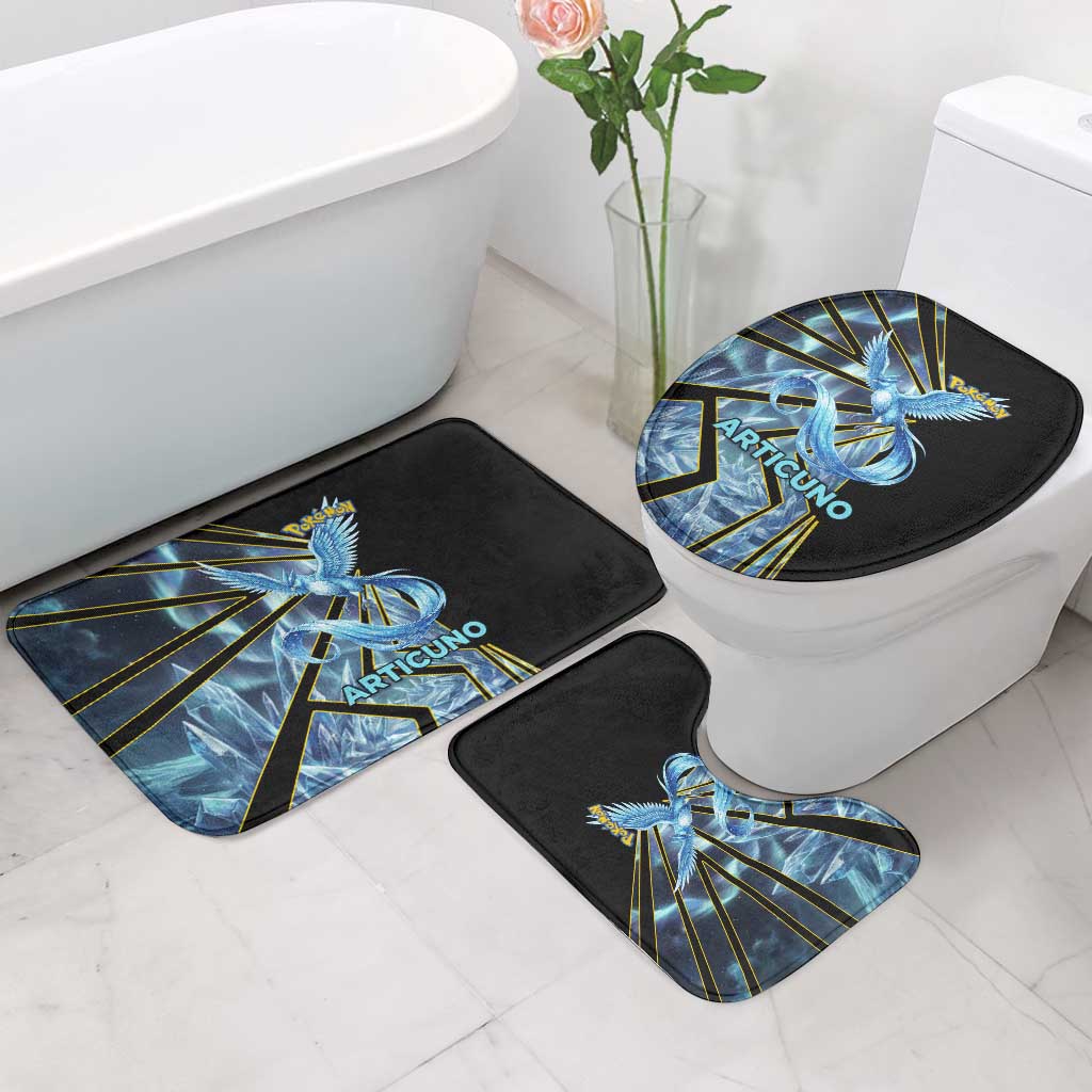 Articuno Poké Bathroom Set Frost Crystal Comic Style