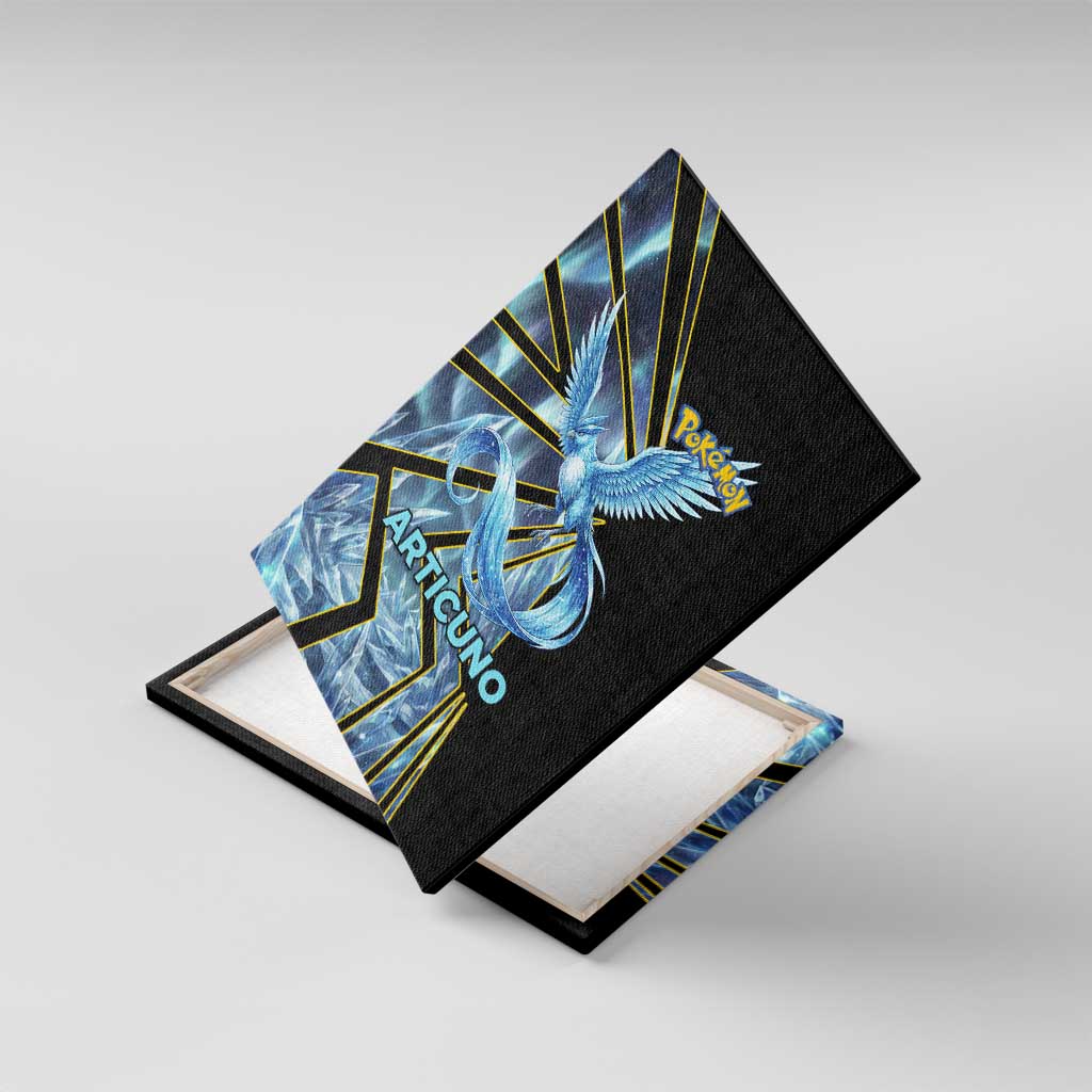 Articuno Poké Canvas Wall Art Frost Crystal Comic Style