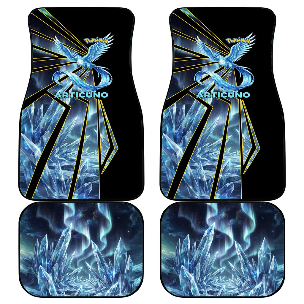 Articuno Poké Car Mats Frost Crystal Comic Style
