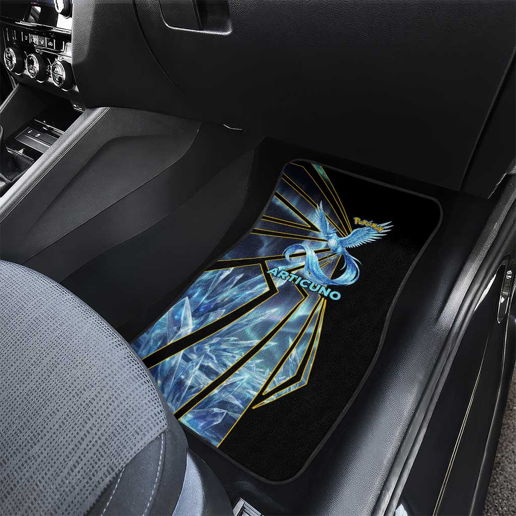 Articuno Poké Car Mats Frost Crystal Comic Style