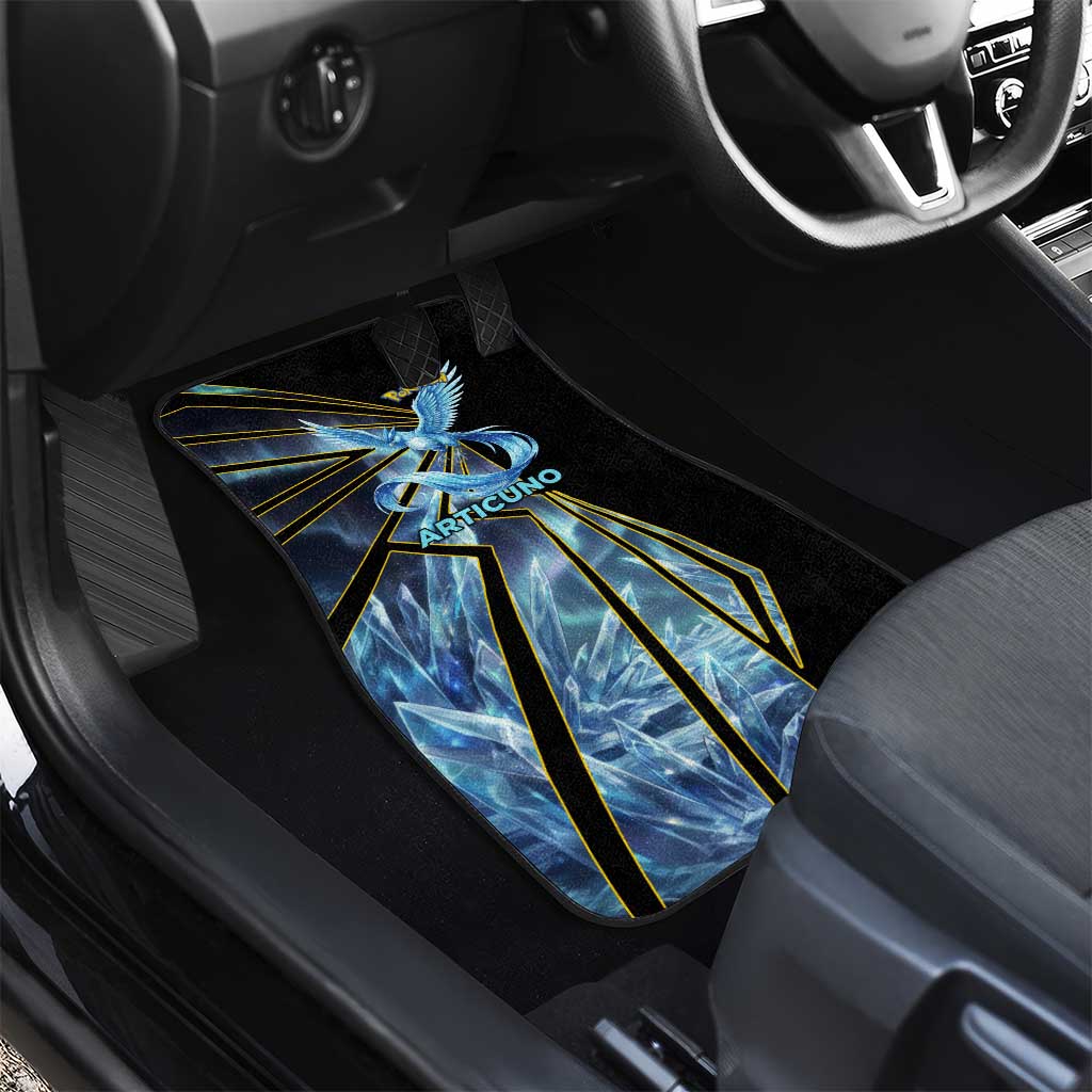 Articuno Poké Car Mats Frost Crystal Comic Style