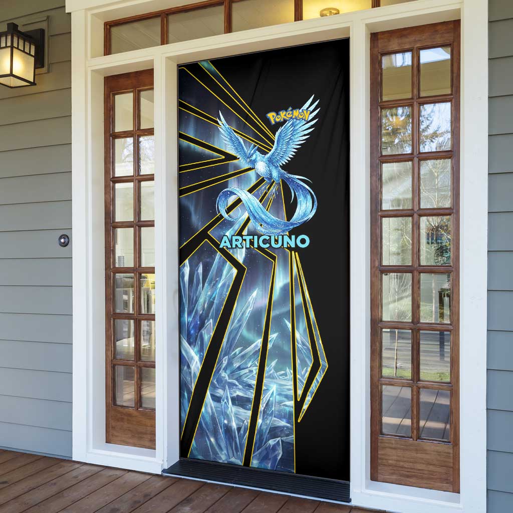 Articuno Poké Door Cover Frost Crystal Comic Style