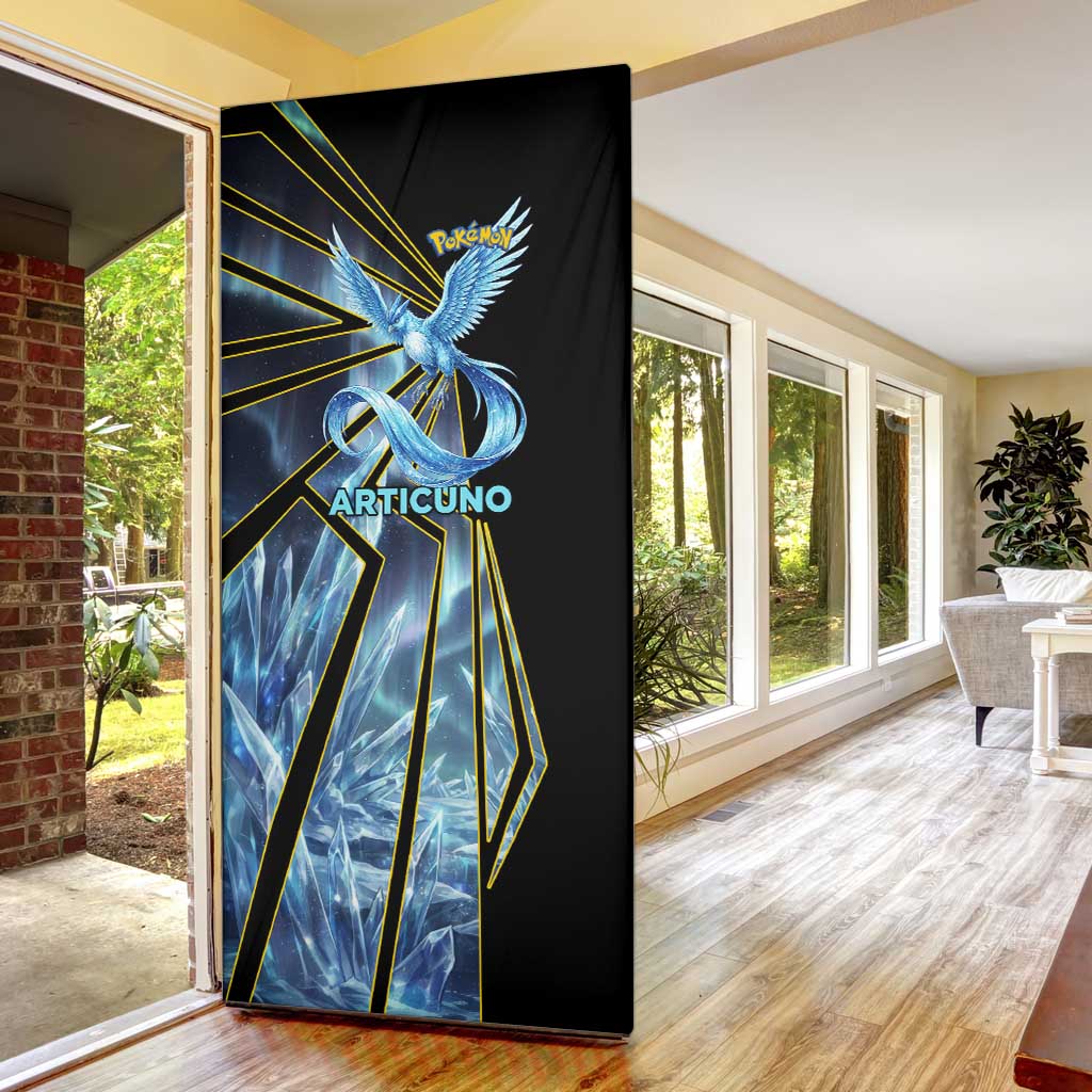 Articuno Poké Door Cover Frost Crystal Comic Style