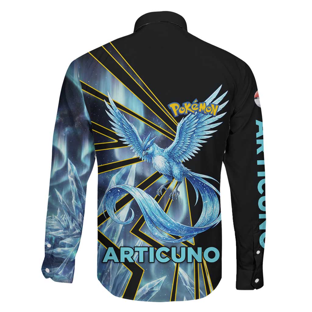 Articuno Poké Family Matching Tank Maxi Dress and Hawaiian Shirt Frost Crystal Comic Style