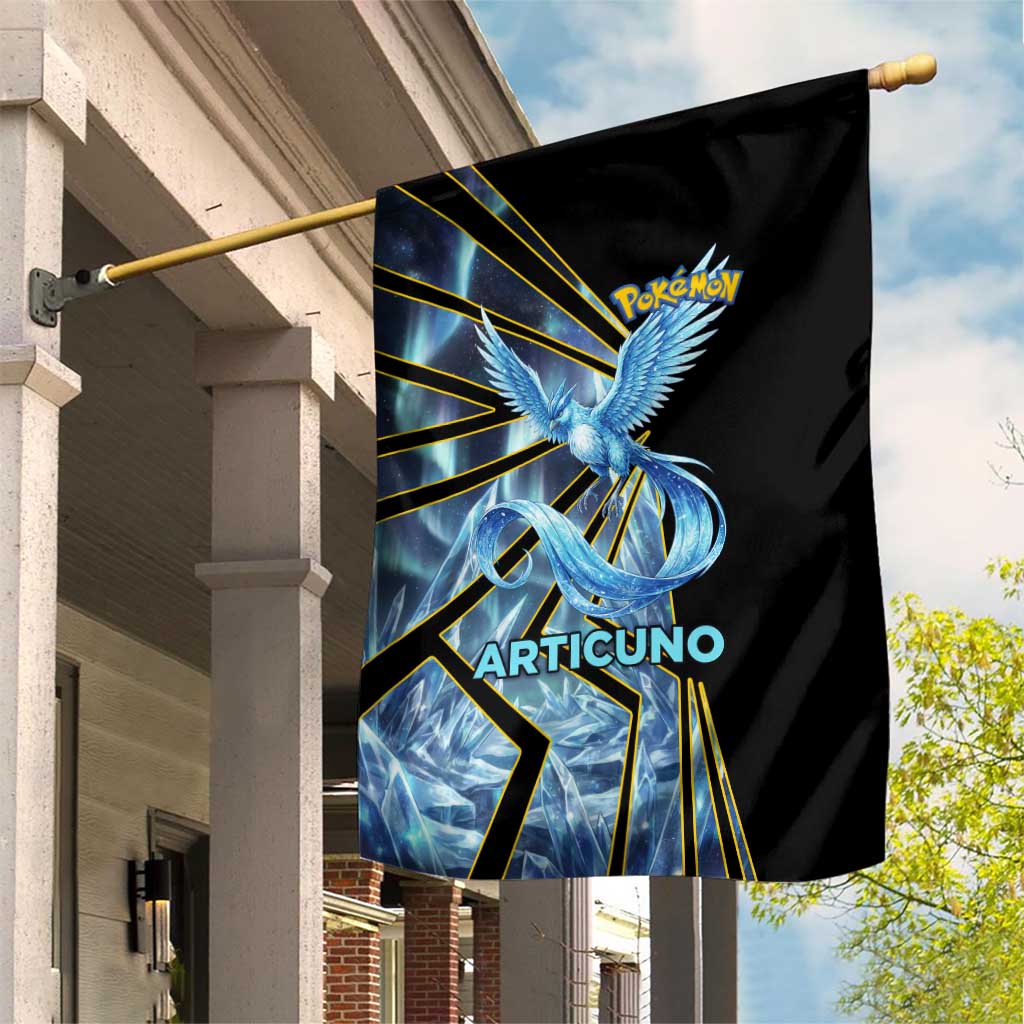 Articuno Poké Garden Flag Frost Crystal Comic Style