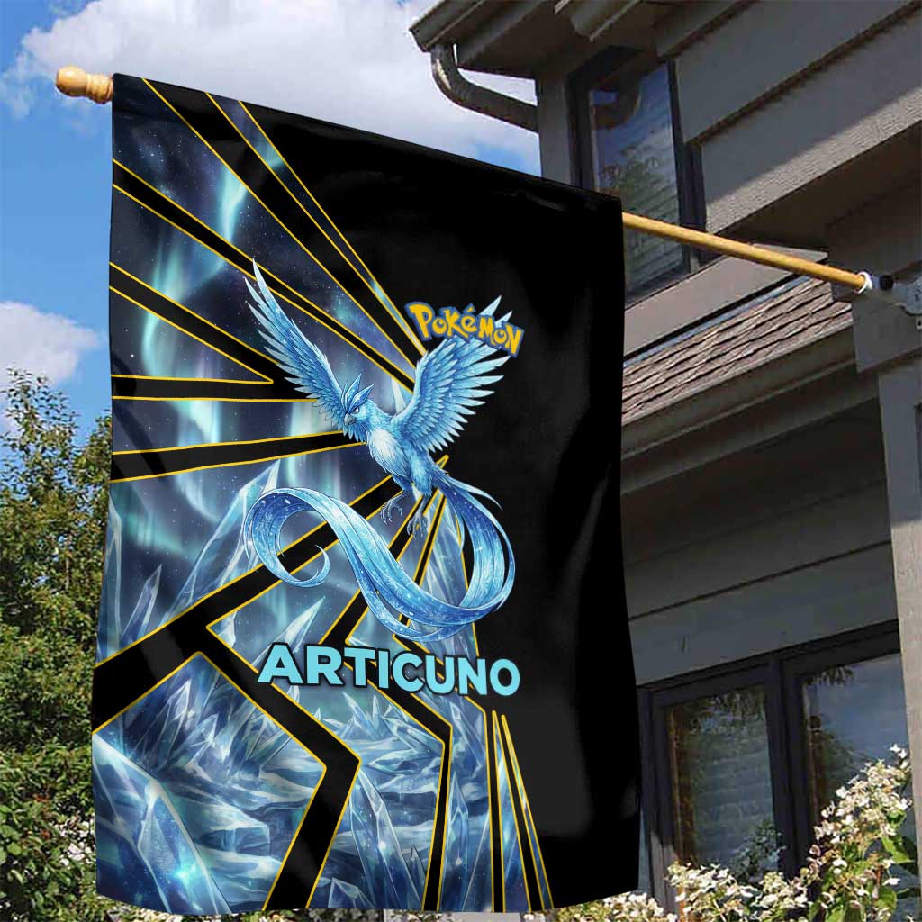 Articuno Poké Garden Flag Frost Crystal Comic Style
