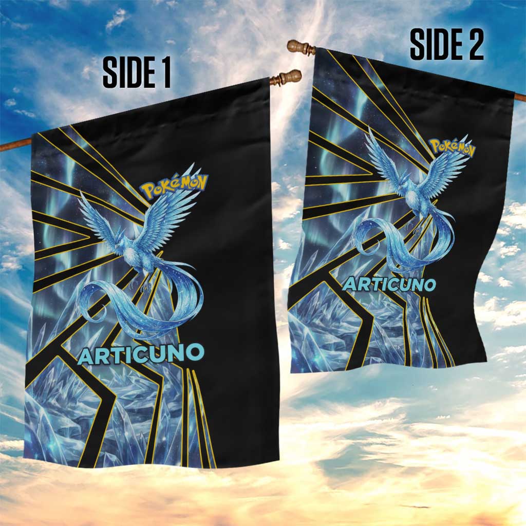 Articuno Poké Garden Flag Frost Crystal Comic Style