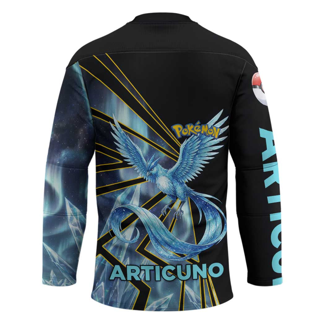 Articuno Poké Hockey Jersey Frost Crystal Comic Style