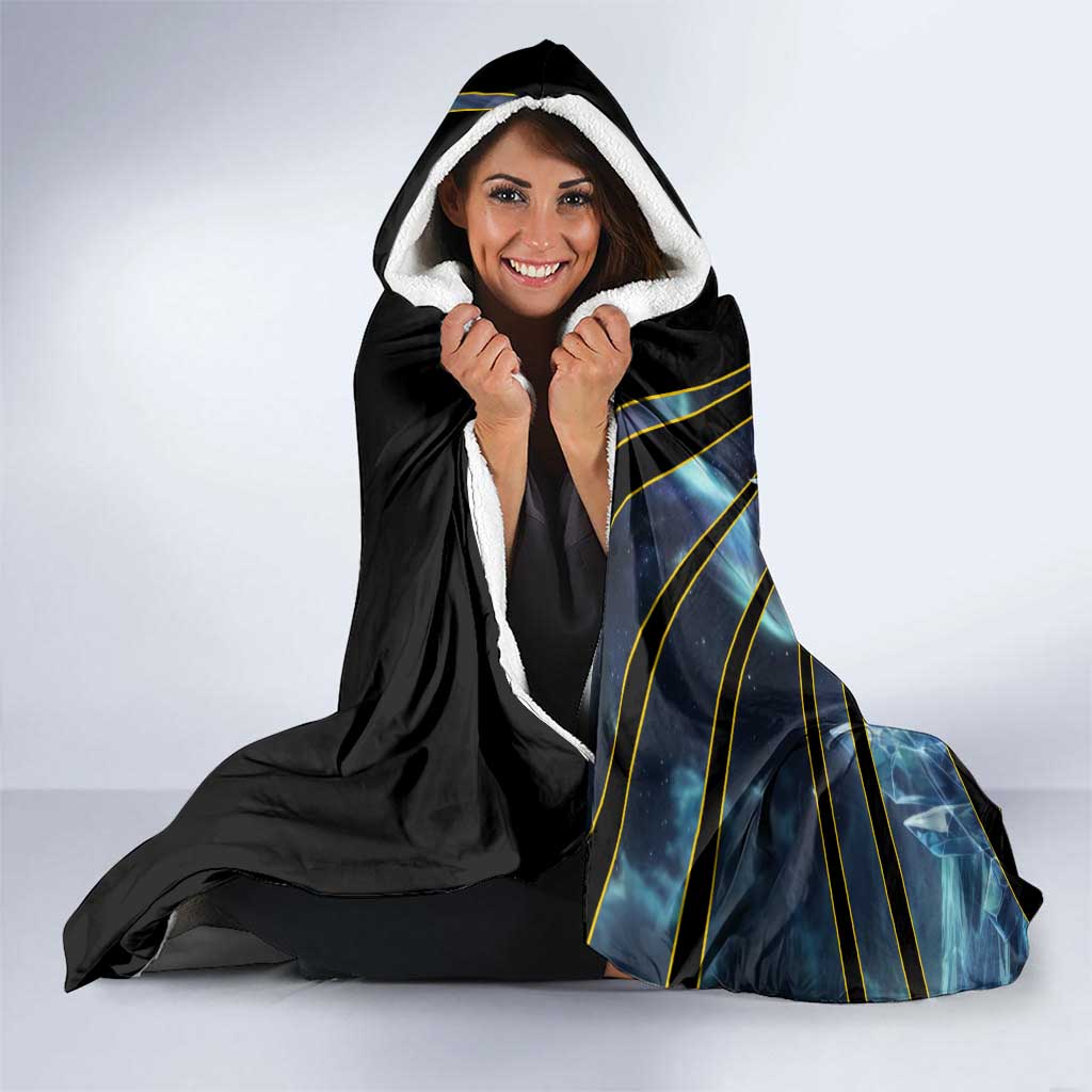 Articuno Poké Hooded Blanket Frost Crystal Comic Style