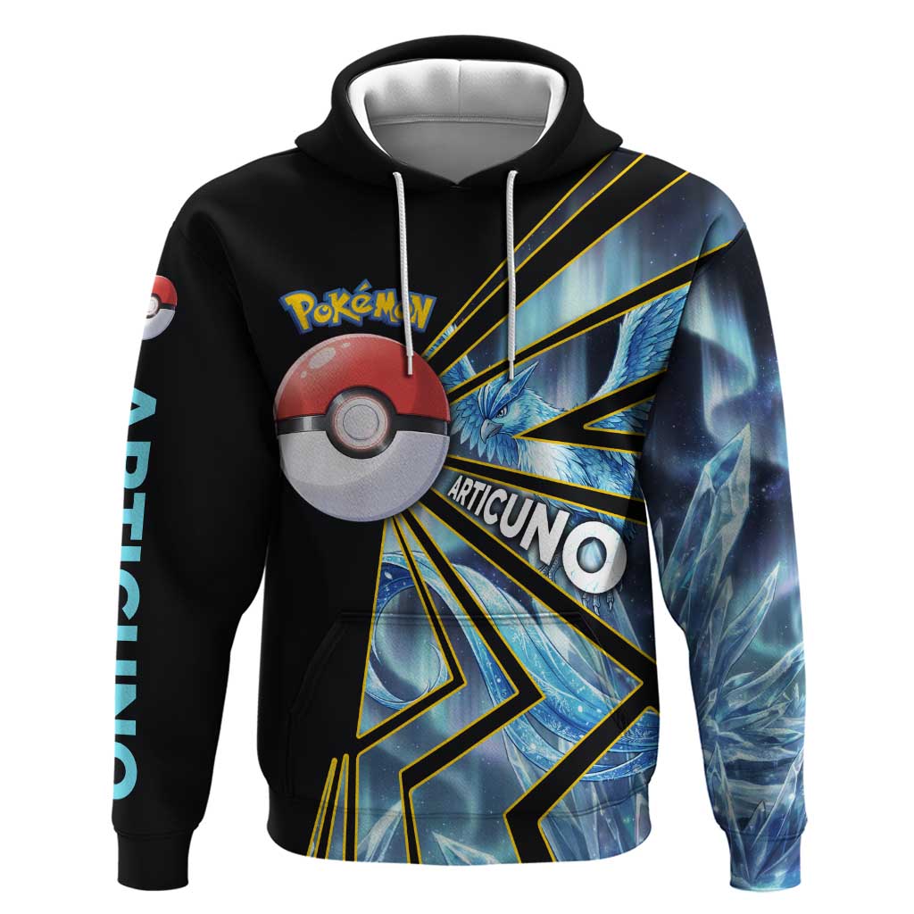 Articuno Poké Hoodie Frost Crystal Comic Style