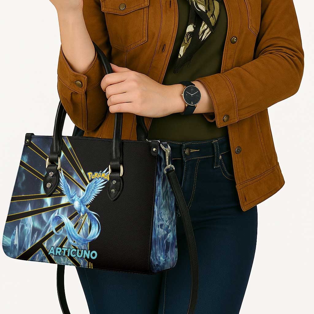 Articuno Poké Leather Bag Frost Crystal Comic Style