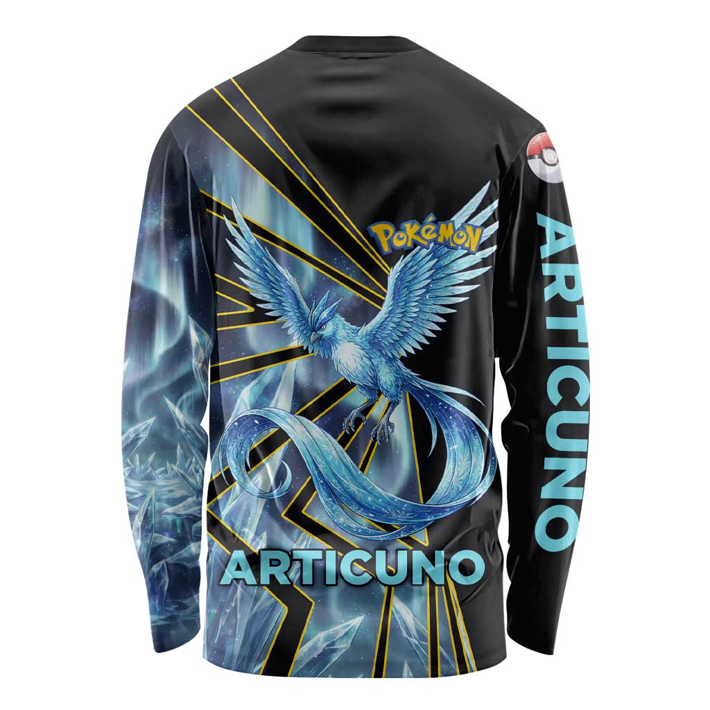 Articuno Poké Long Sleeve Shirt Frost Crystal Comic Style