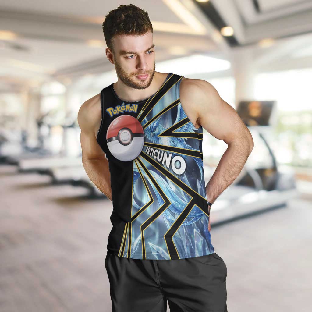 Articuno Poké Men Tank Top Frost Crystal Comic Style
