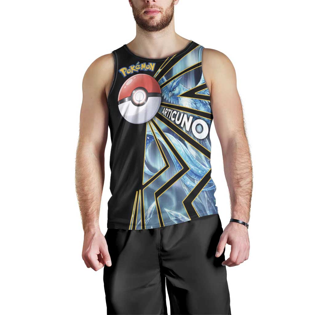 Articuno Poké Men Tank Top Frost Crystal Comic Style