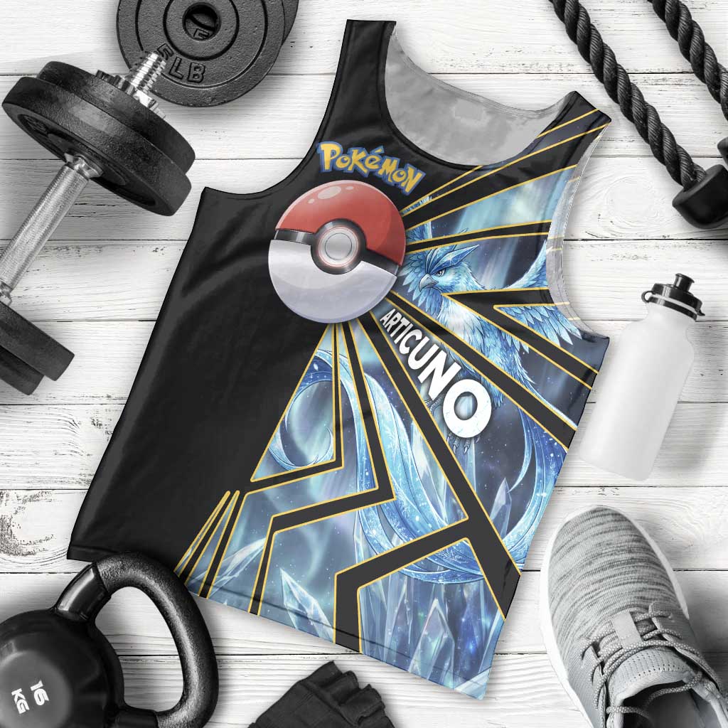 Articuno Poké Men Tank Top Frost Crystal Comic Style