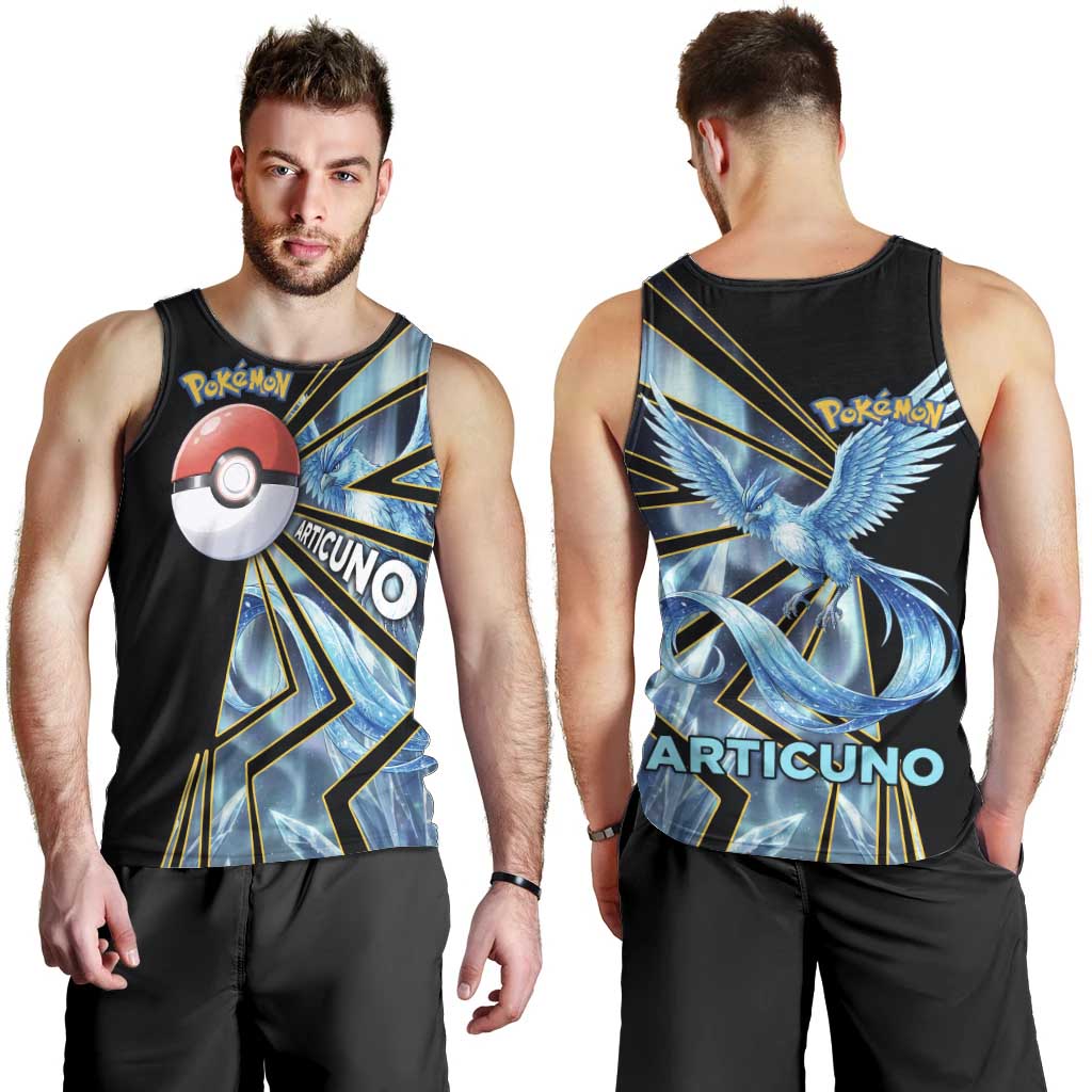 Articuno Poké Men Tank Top Frost Crystal Comic Style