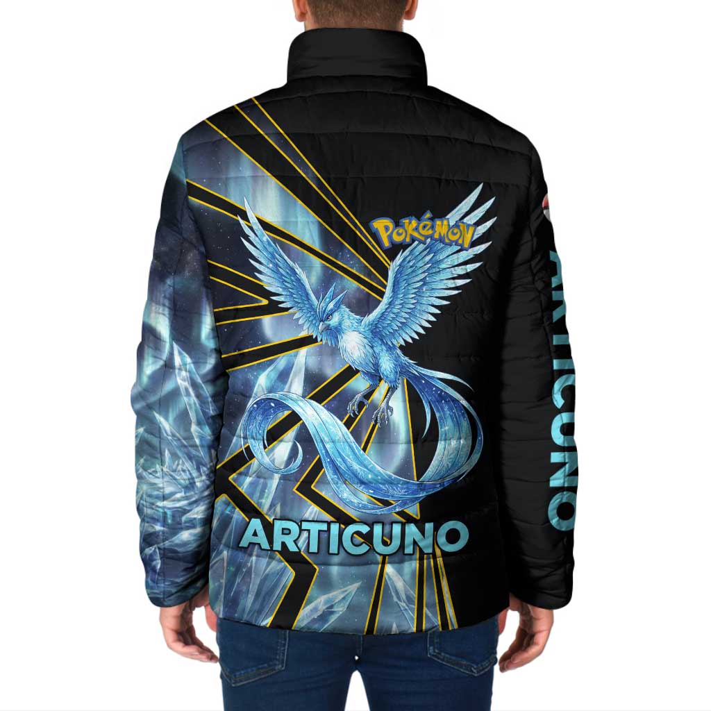 Articuno Poké Padded Jacket Frost Crystal Comic Style