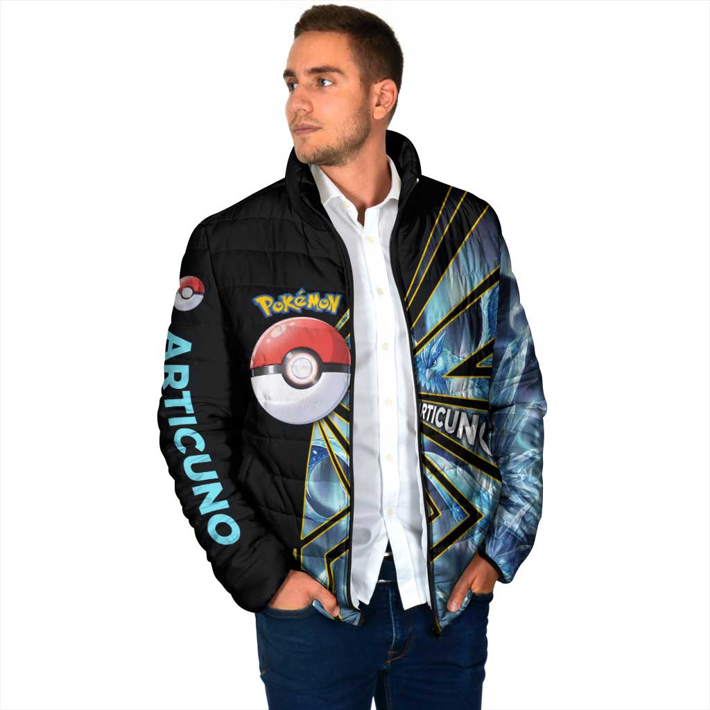 Articuno Poké Padded Jacket Frost Crystal Comic Style