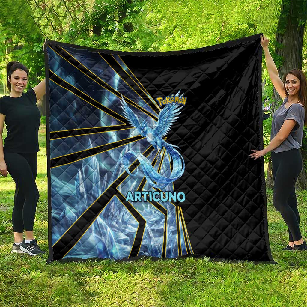 Articuno Poké Quilt Frost Crystal Comic Style