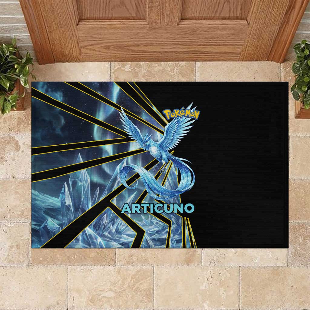 Articuno Poké Rubber Doormat Frost Crystal Comic Style