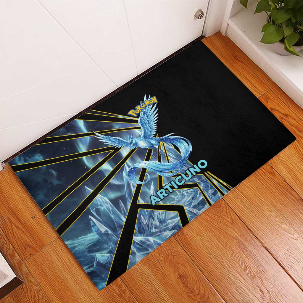 Articuno Poké Rubber Doormat Frost Crystal Comic Style