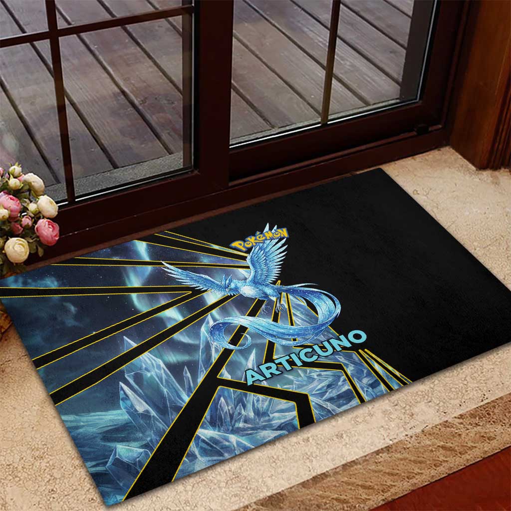 Articuno Poké Rubber Doormat Frost Crystal Comic Style
