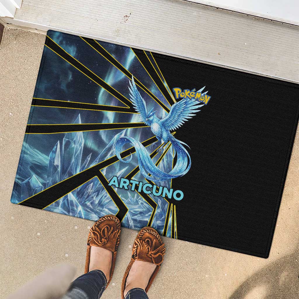 Articuno Poké Rubber Doormat Frost Crystal Comic Style