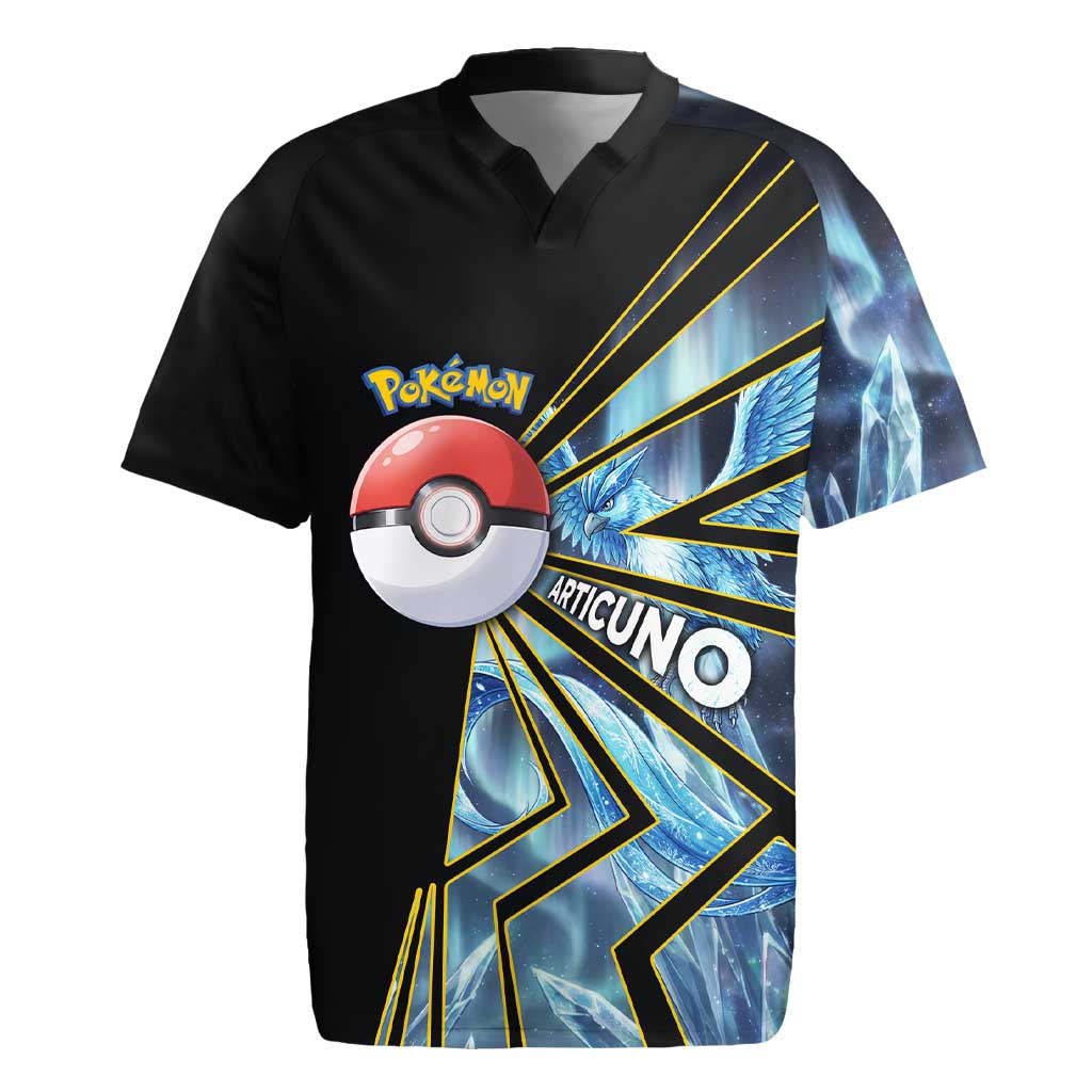 Articuno Poké Rugby Jersey Frost Crystal Comic Style