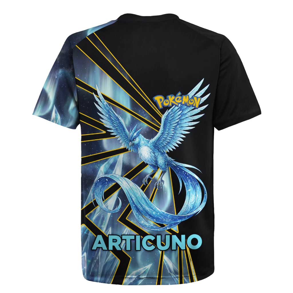 Articuno Poké Rugby Jersey Frost Crystal Comic Style
