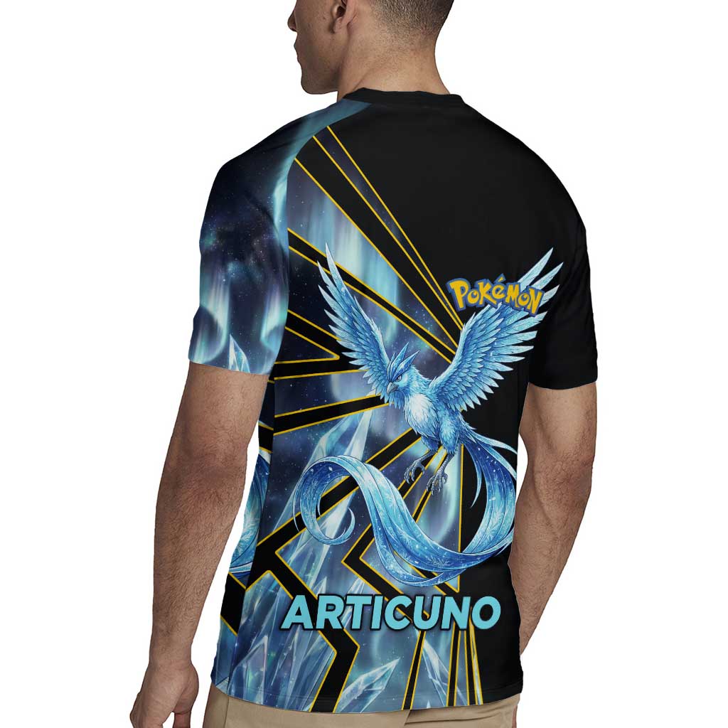 Articuno Poké Rugby Jersey Frost Crystal Comic Style