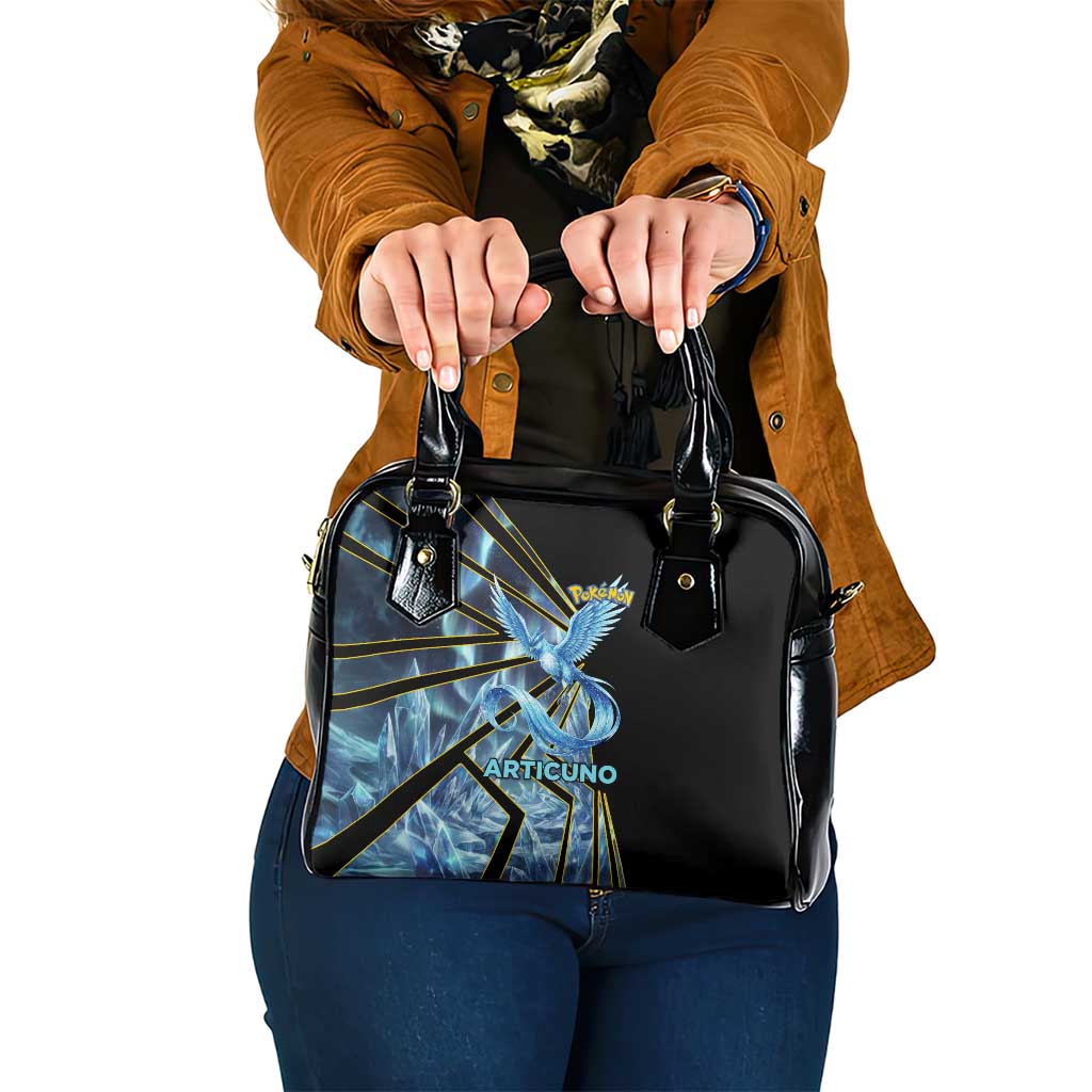 Articuno Poké Shoulder Handbag Frost Crystal Comic Style