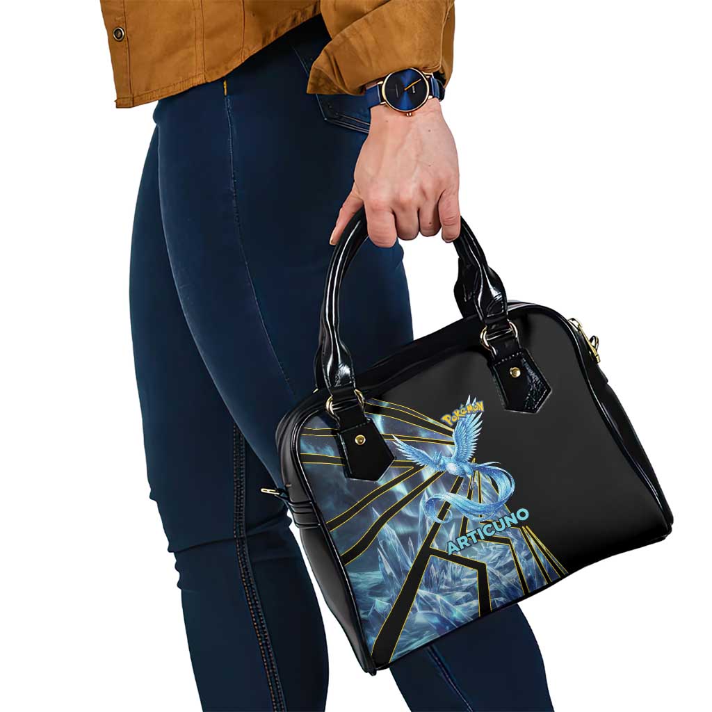 Articuno Poké Shoulder Handbag Frost Crystal Comic Style