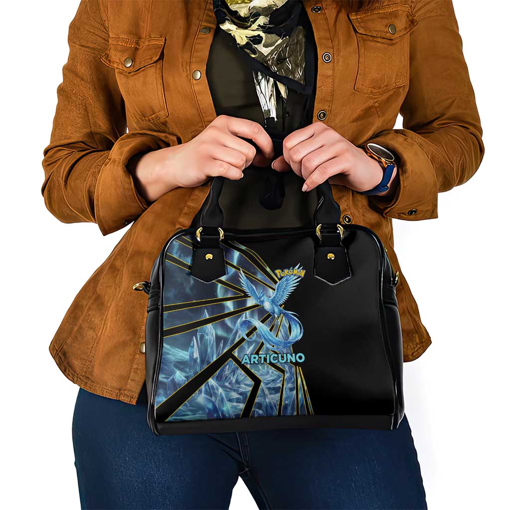 Articuno Poké Shoulder Handbag Frost Crystal Comic Style