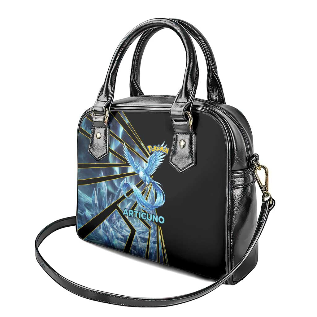 Articuno Poké Shoulder Handbag Frost Crystal Comic Style