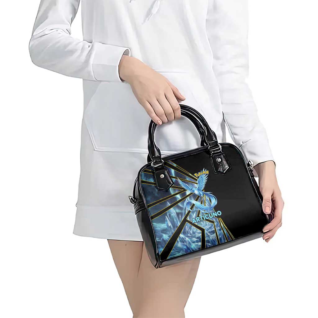 Articuno Poké Shoulder Handbag Frost Crystal Comic Style