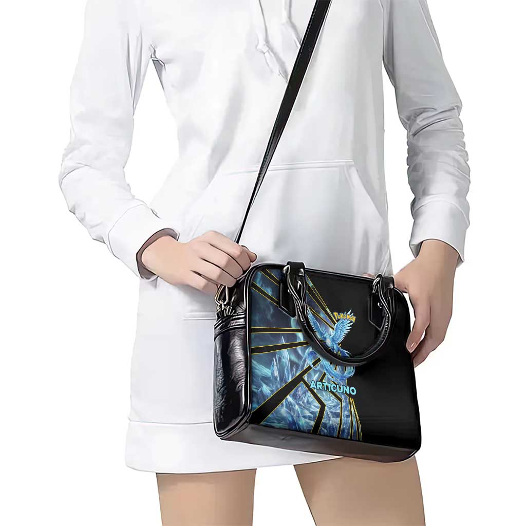 Articuno Poké Shoulder Handbag Frost Crystal Comic Style