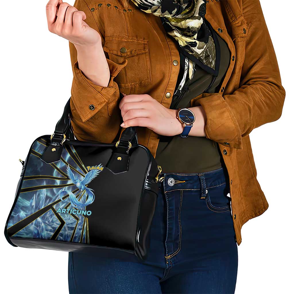 Articuno Poké Shoulder Handbag Frost Crystal Comic Style