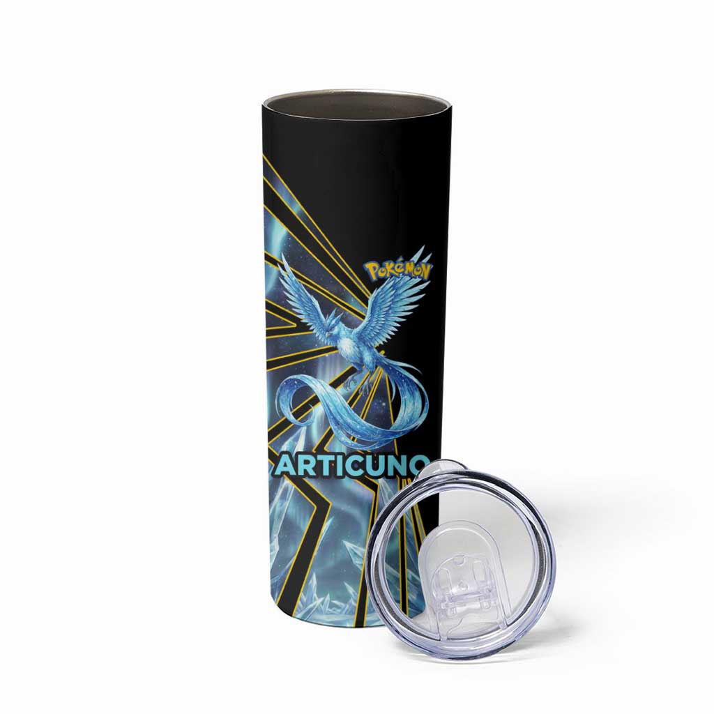 Articuno Poké Skinny Tumbler Frost Crystal Comic Style