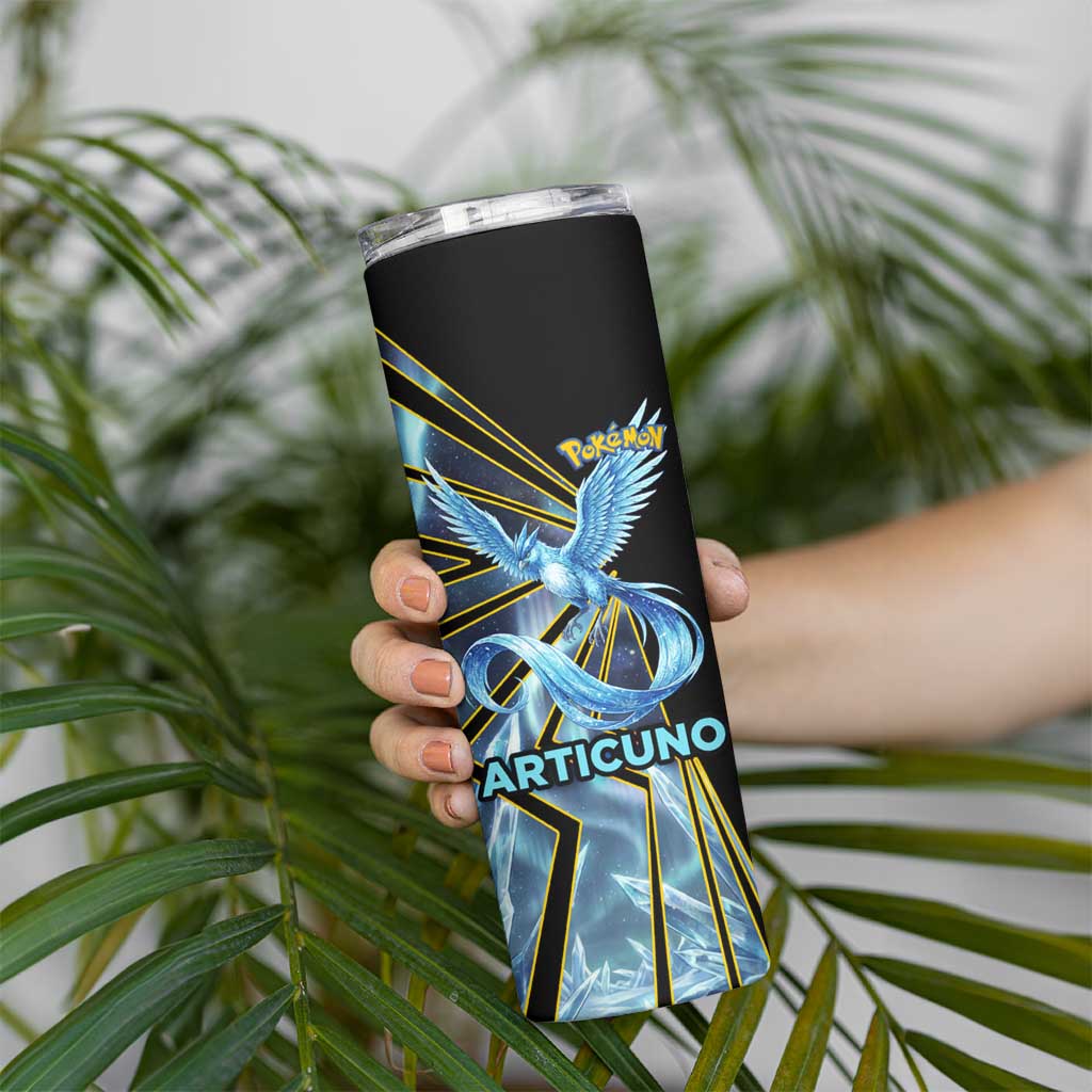 Articuno Poké Skinny Tumbler Frost Crystal Comic Style