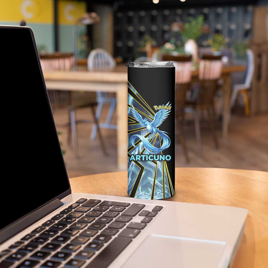 Articuno Poké Skinny Tumbler Frost Crystal Comic Style
