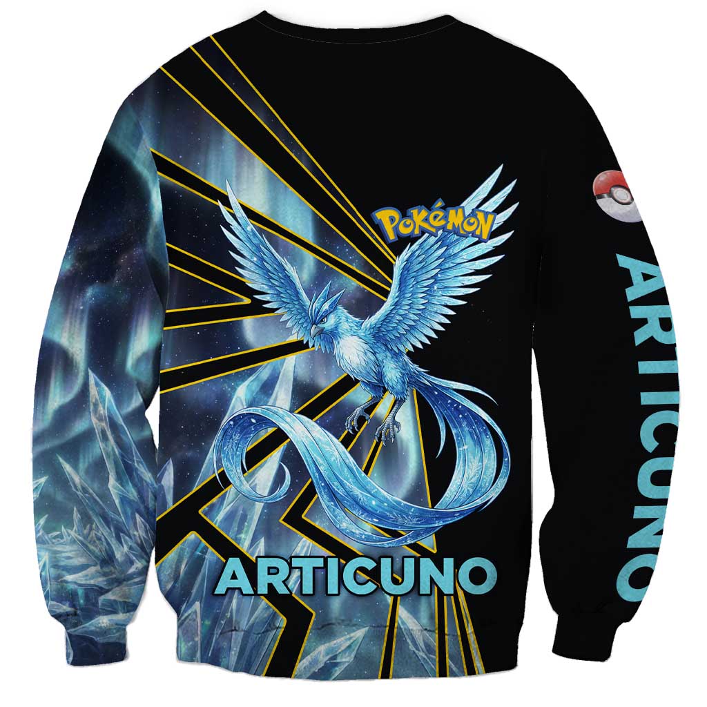 Articuno Poké Sweatshirt Frost Crystal Comic Style