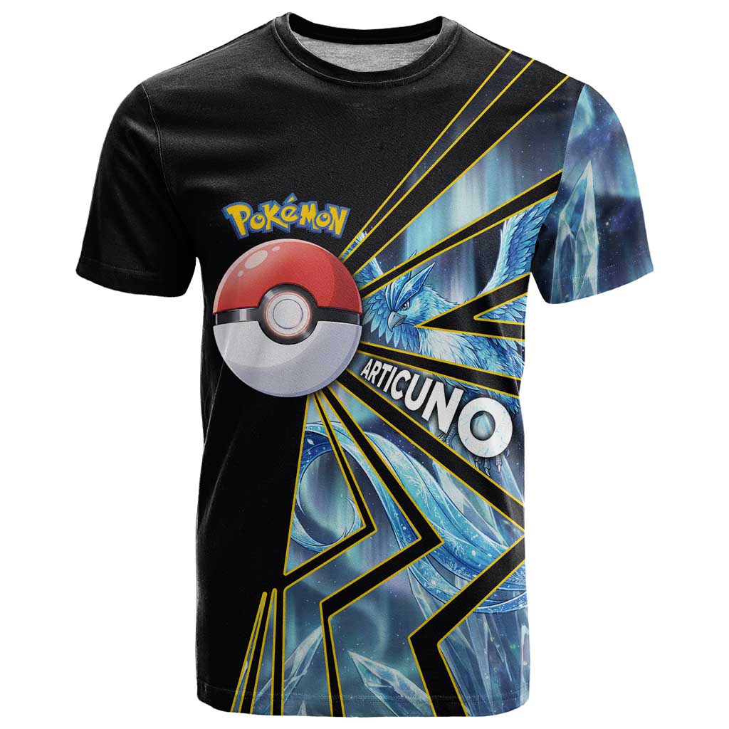 Articuno Poké T Shirt Frost Crystal Comic Style