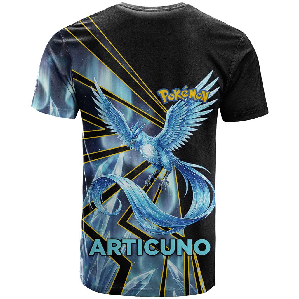 Articuno Poké T Shirt Frost Crystal Comic Style