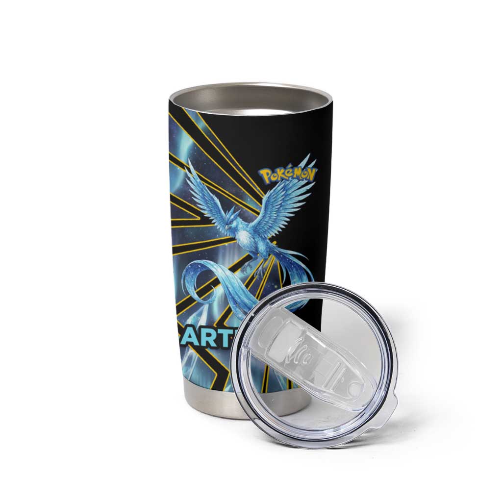 Articuno Poké Tumbler Cup Frost Crystal Comic Style