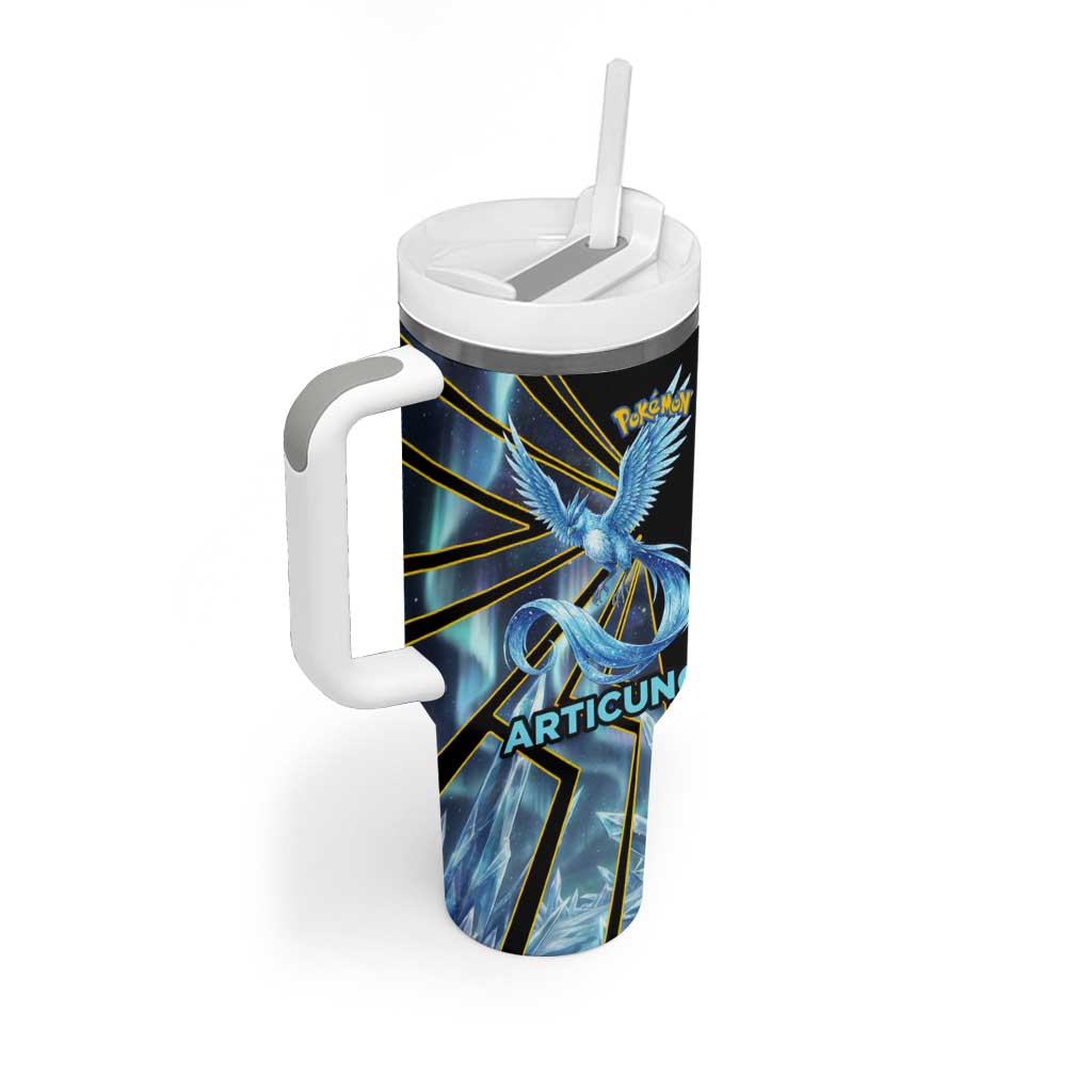 Articuno Poké Tumbler With Handle Frost Crystal Comic Style