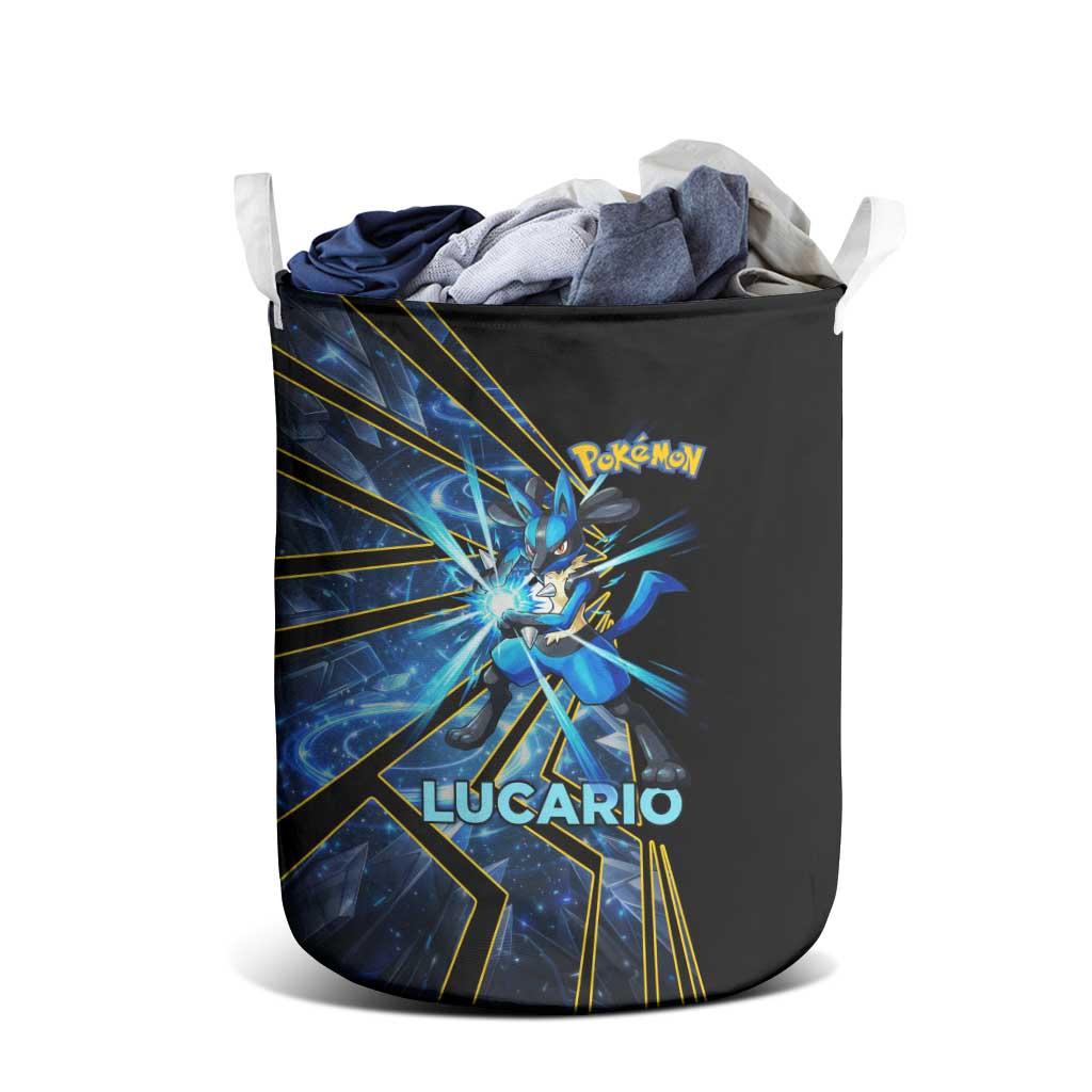 Lucario Poké Laundry Basket Aura Blast Comic Style