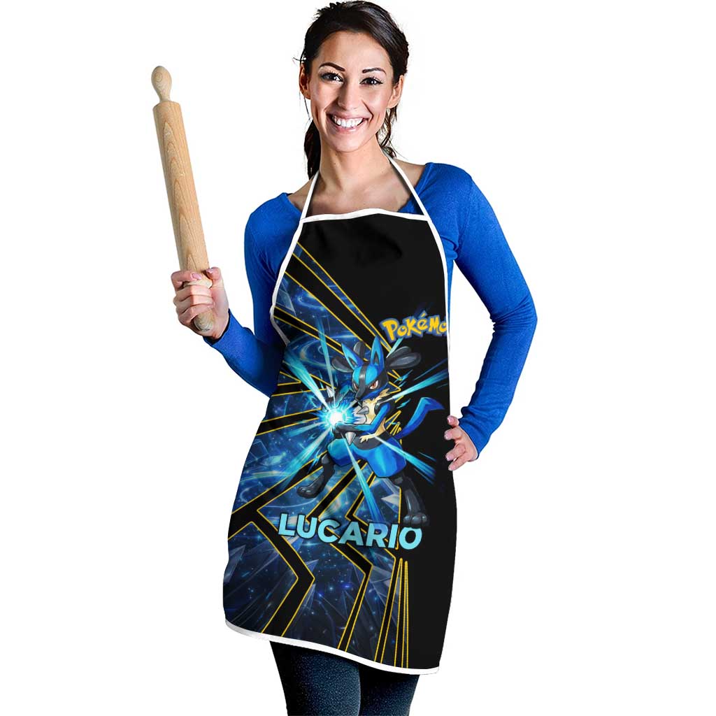 Lucario Poké Apron Aura Blast Comic Style