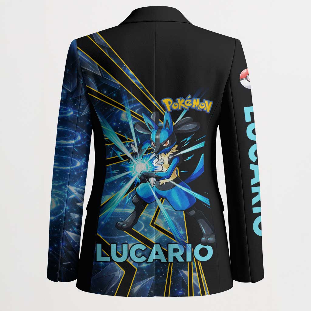 Lucario Poké Blazer Aura Blast Comic Style