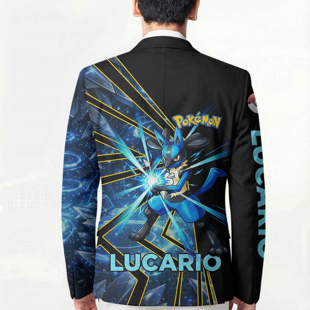 Lucario Poké Blazer Aura Blast Comic Style