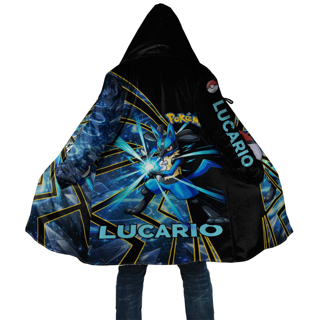 Lucario Poké Cloak Aura Blast Comic Style